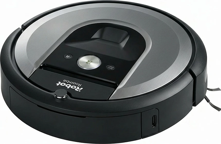 Fshesë robotike iRobot Roomba Combo i8+ I8578, vetë-zbrazje, mop, Wi‑Fi, e zezë/argjendtë