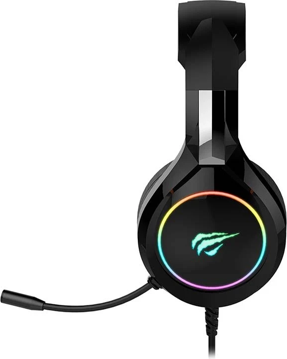Kufje gaming Havit GAMENOTE H2232D, me dritë të pasme, të zeza