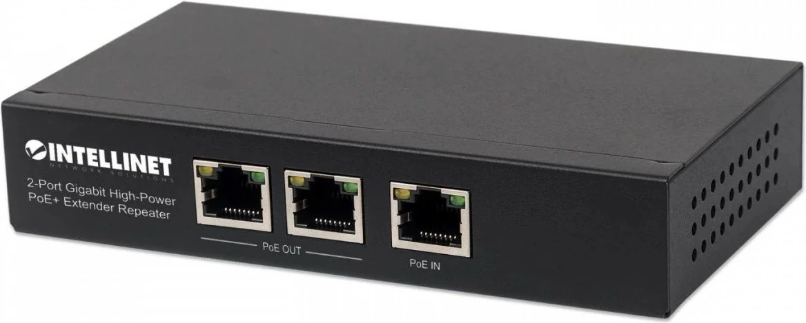 Zgjatues PoE Intellinet 2-port Gigabit 802.3at/af, i zi
