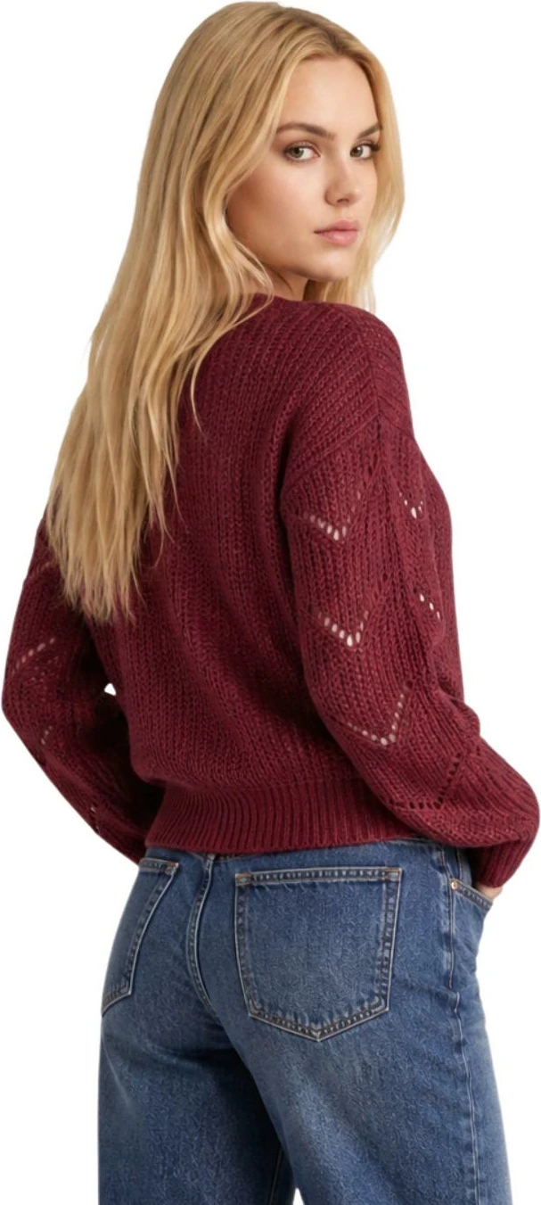 Xhemper për femra Jacqueline de Yong JDYBADUT 15302387, bordeaux [Madhësia: S]