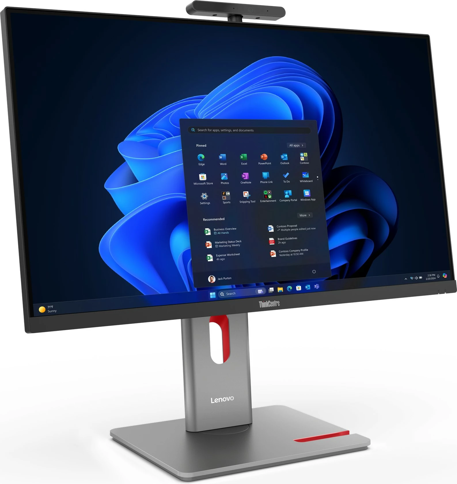 Kompjuter All-in-One Lenovo ThinkCentre M90a 27 Pro G6, 32GB RAM, 512GB SSD, 27 inç, QHD, Win 11 Pro, e zezë