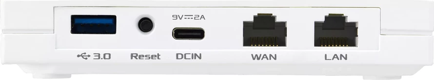 Router udhëtimi ASUS RT-AX57 Go AX3000 WiFi 6 dual-band, i bardhë, set me çantë
