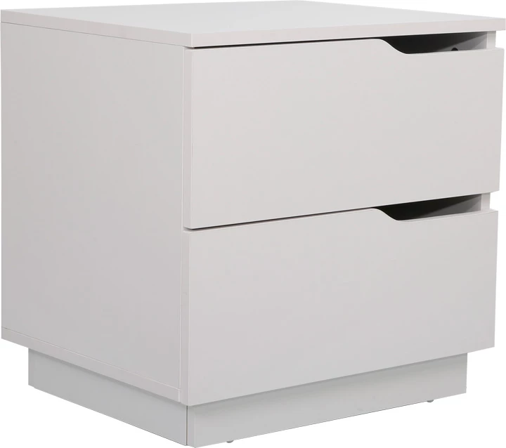 Komodinë anës krevati Verena I, ngjyrë e bardhë, 48x40x48cm