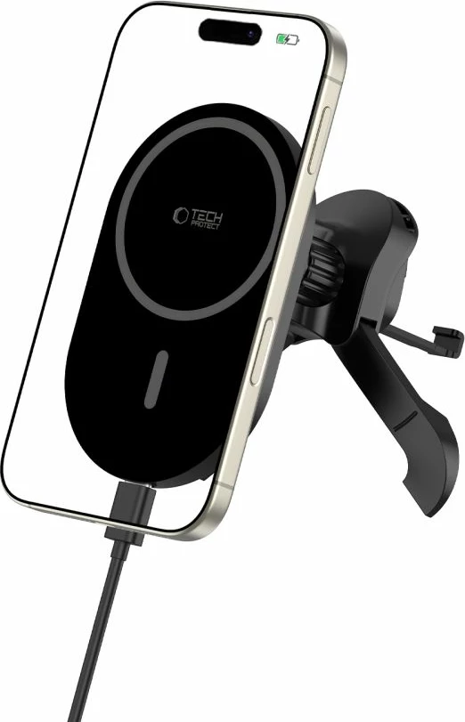 Mbajtës magnetik për veturë Tech-Protect MM15W-V6 me MagSafe, i zi