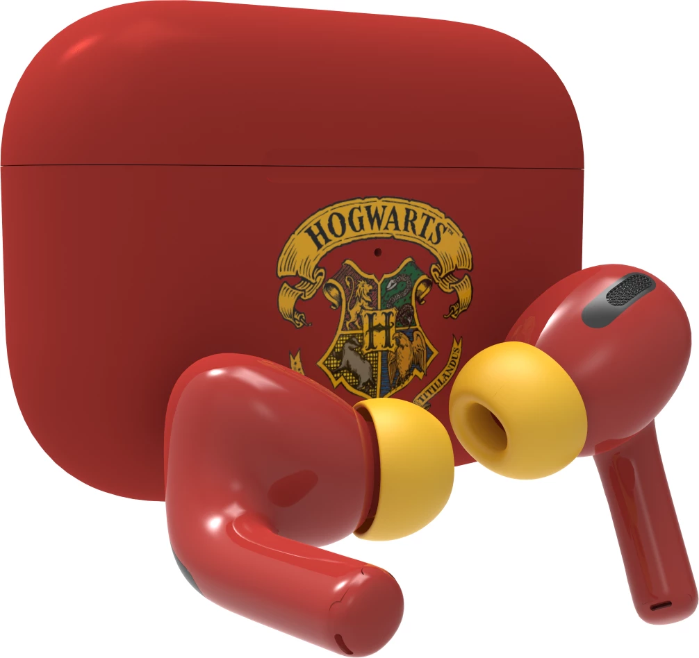 Kufje Moye Harry Potter True Wireless, Bluetooth 5.4, USB-C, Kuqe/Verdhë
