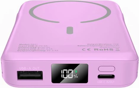 Powerbank Tech-Protect PB31 LifeMag 10000mAh, MagSafe, Violet