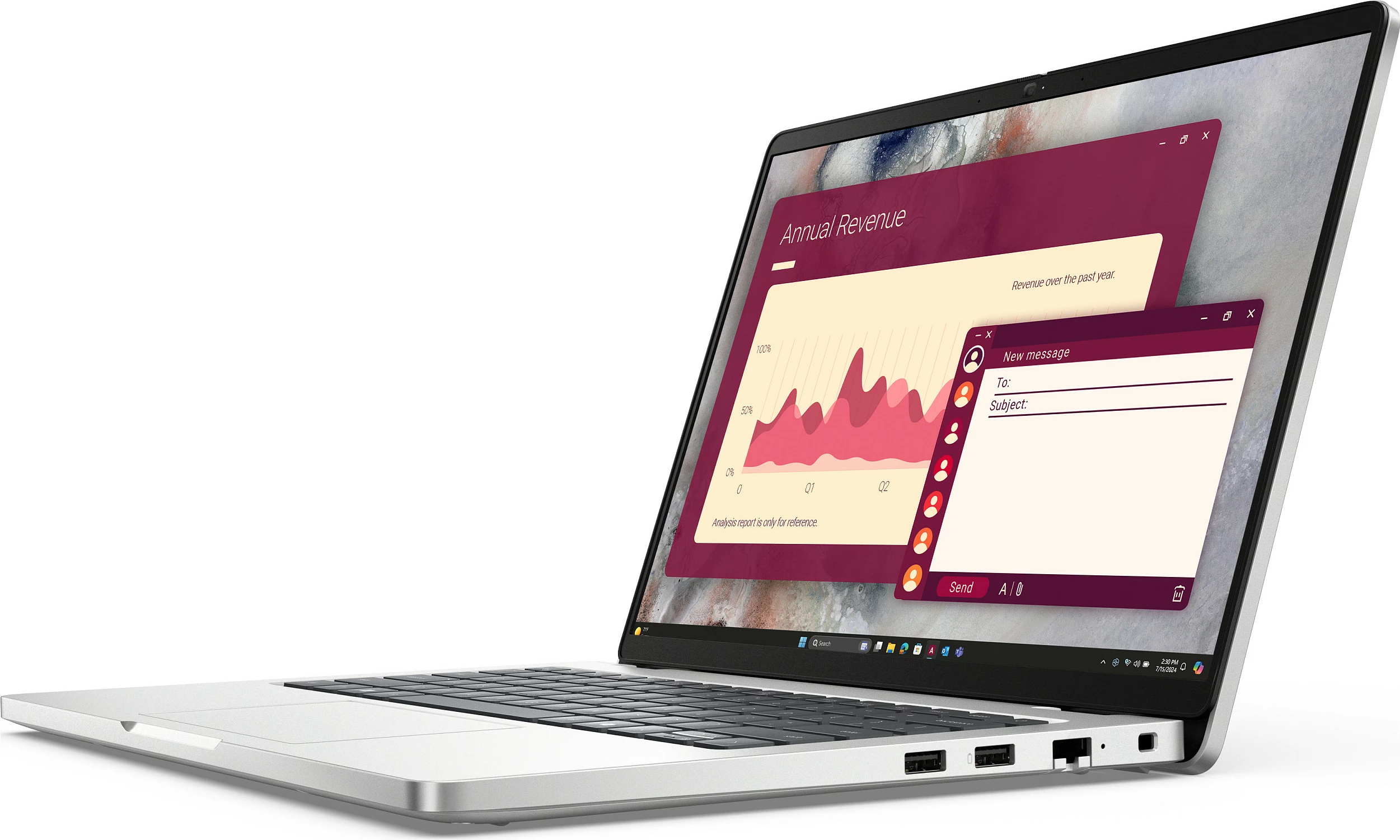 Laptop Dell Pro 14 PC14250, Core Ultra 7 255U, 16GB RAM, 512GB SSD, 14" 1920x1200, Windows 11 Pro, Platinum Silver