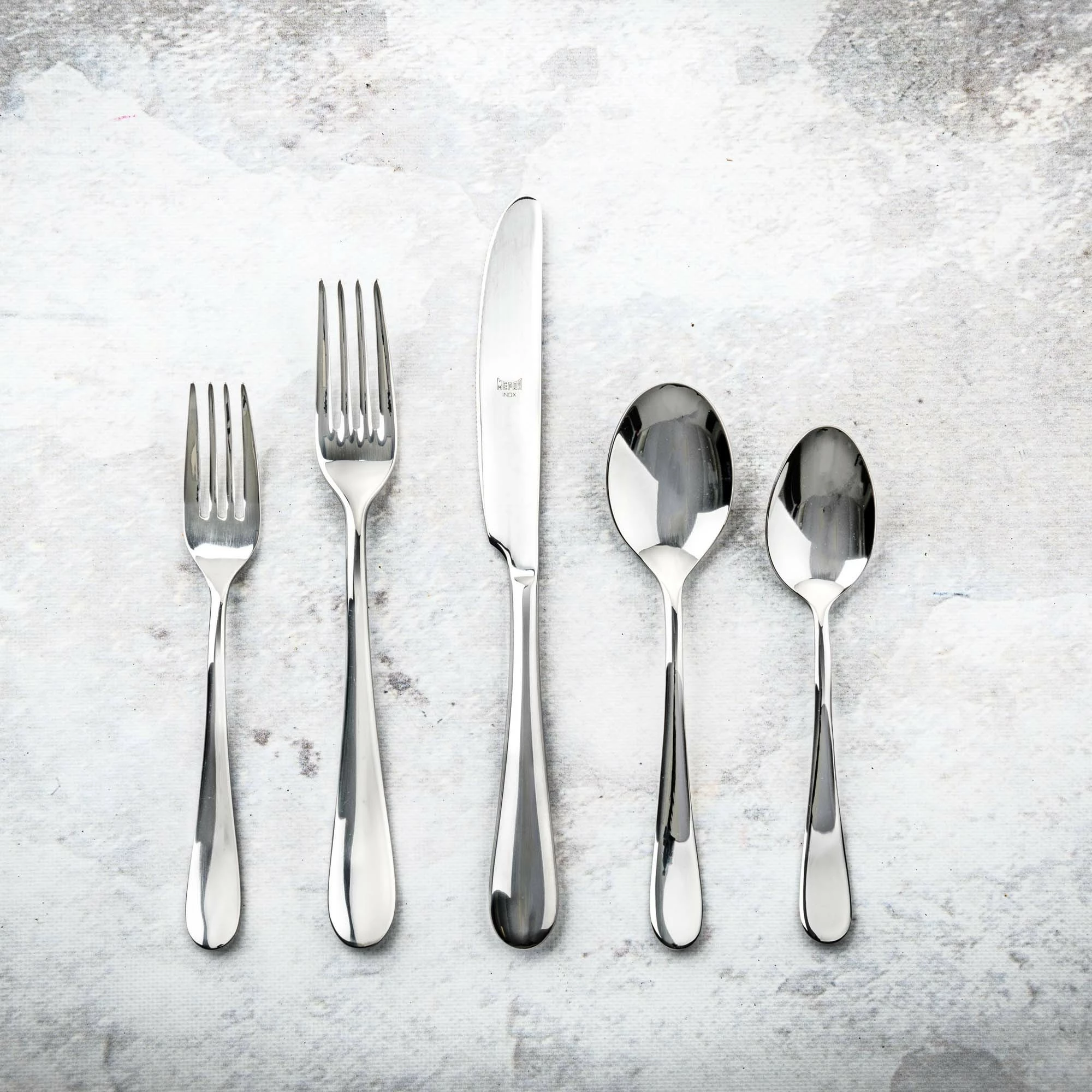 Lugë sallate, Mepra, Natura, çelik inoks 18/10, trashësi 4 mm, inox/argjendtë