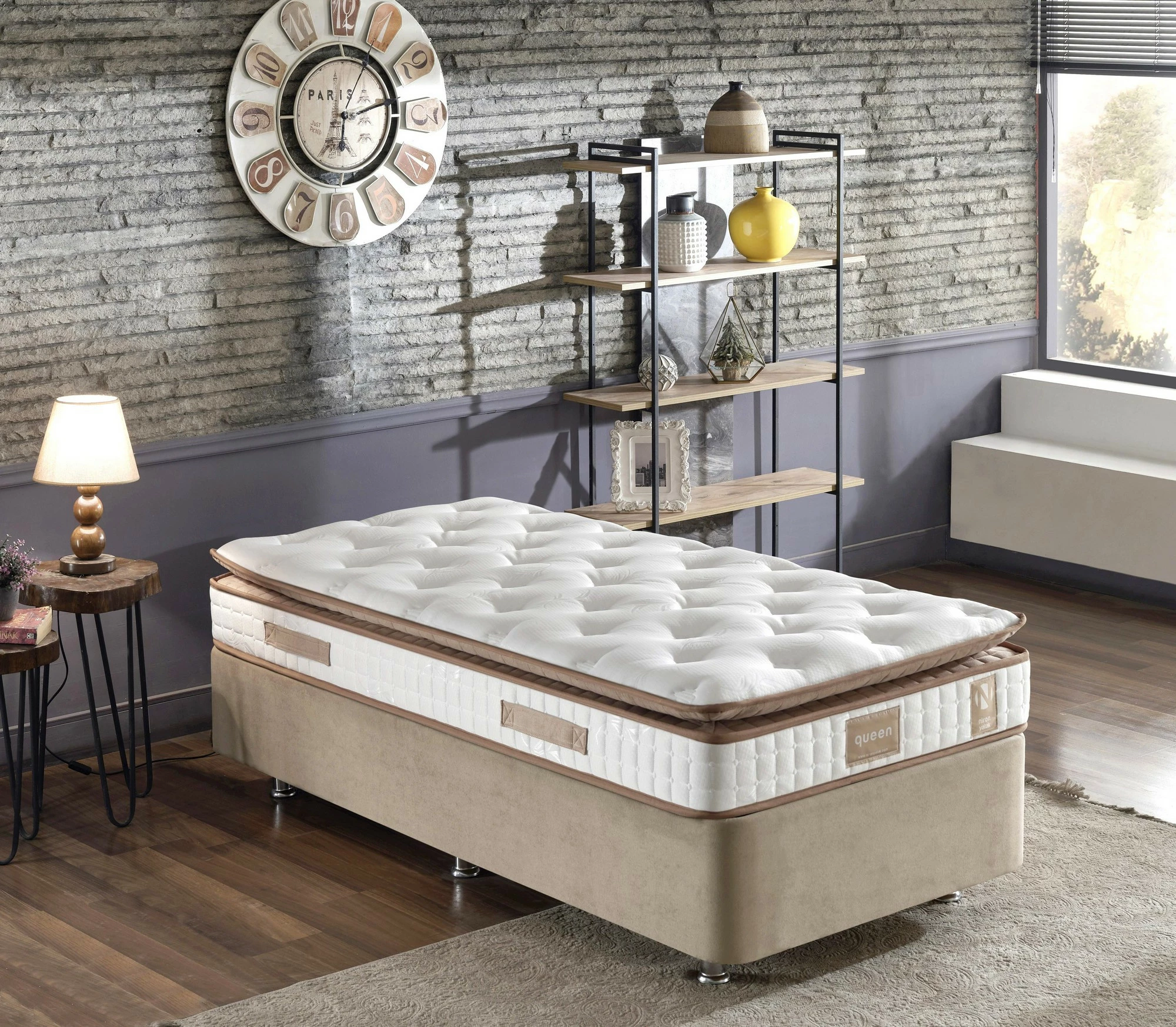 Madrac Queen Skye Decor, 120x200 cm, një copë, i fortë, i mbushur