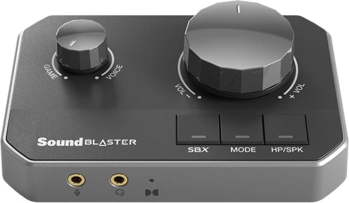 Kartë zëri, Creative Sound Blaster G8 70SB190000000, USB ekstern me kontroll të volumit dhe balancë game/voice, e zezë