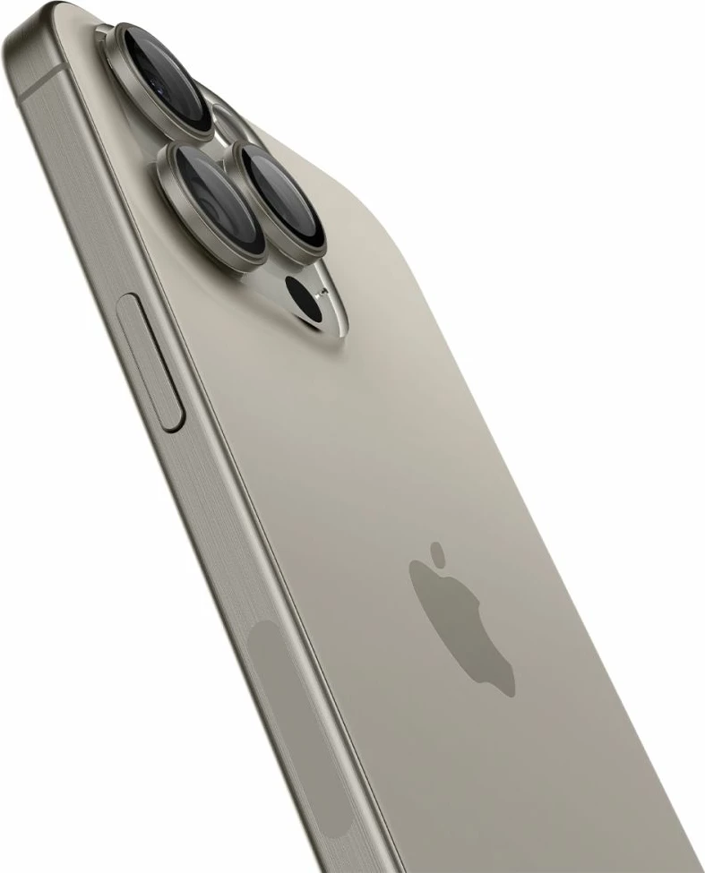 Mbrojtës xhami për kamerë Spigen Optik.tR EZ Fit, për iPhone 14 Pro / Pro Max / 15 Pro / Pro Max, Titanic, 2 copë