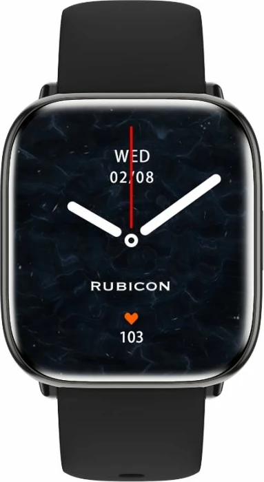 Smartwatch për femra Rubicon, e zezë