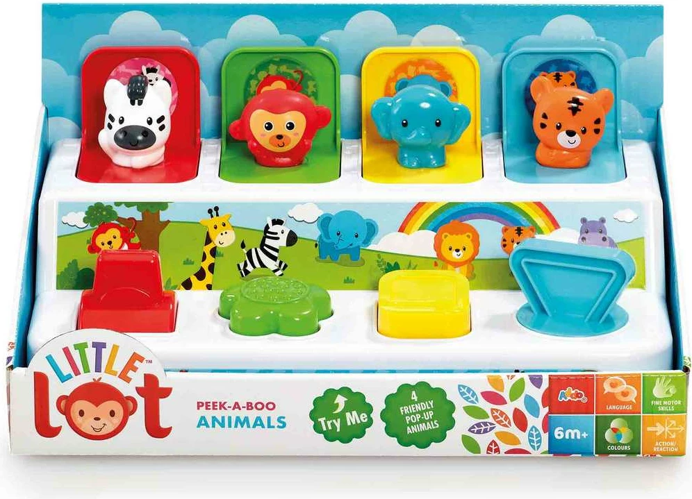 Little Lot – Lodër Kafshësh Peek-a-Boo për Bebe
