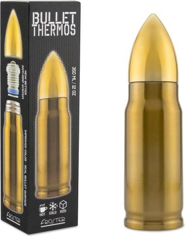 Termus FROSTER Bullet Brass, 350 ml, Ngjyrë çeliku