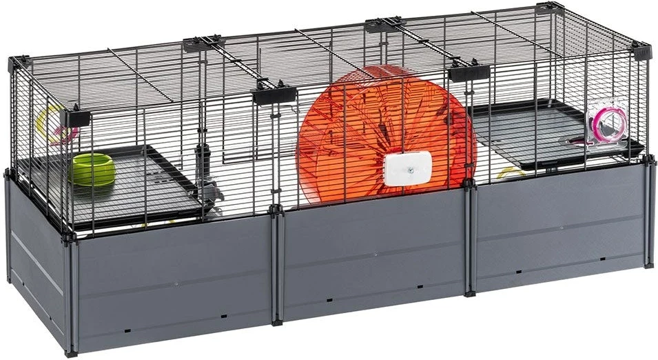 Kafaz për hamster FERPLAST Multipla Large, 107.5x37.5x42 cm, i zi