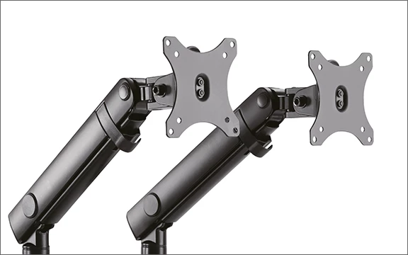 Mbajtës për dy monitorë ICYBOX IB-MS314-T deri 32", VESA 75x75/100x100, me kllapë ose montim në vrimë, i zi