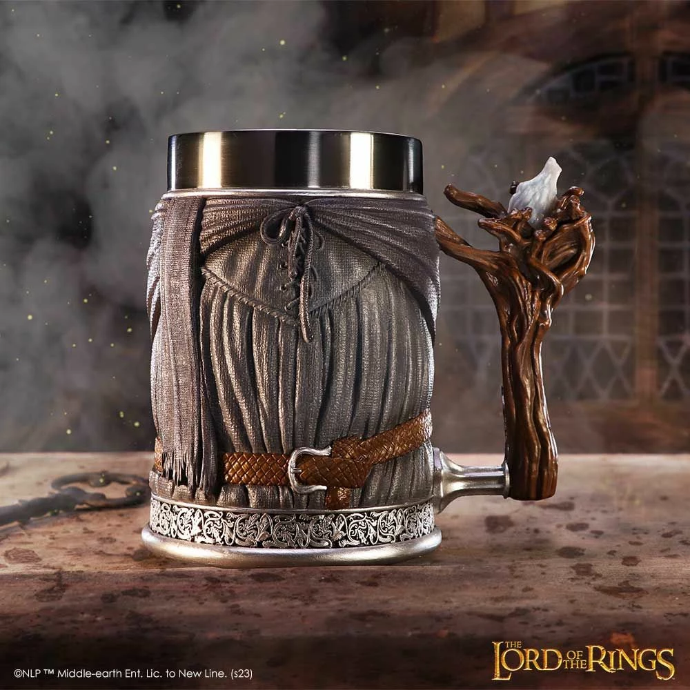 Mug NEMESIS NOW Lord of the Rings Gandalf the Grey 15.5 cm, gri
