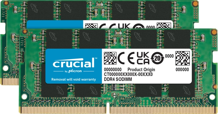RAM Memorje Crucial CT2K8G4SFRA32A 16GB (2x8GB) DDR4-3200 SODIMM CL22 1.2V, set 2 copë