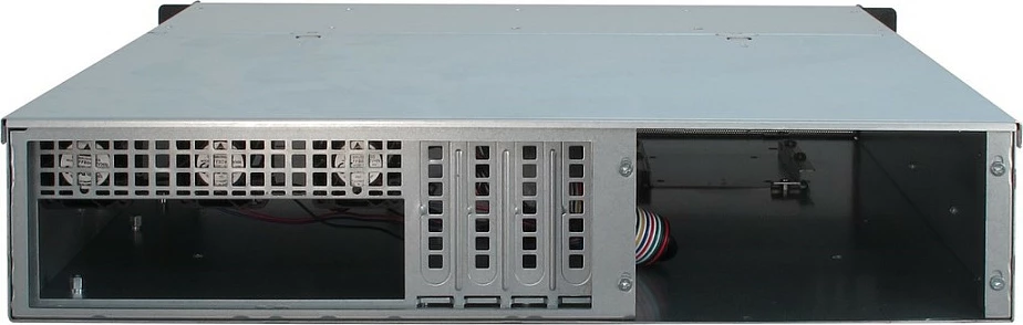 Kasë serveri Inter-Tech IPC Storage 2U-2404L, Rack 19", 2U, 48cm, micro ATX/Mini-ITX, 5x 3.5", hot-swap, e zezë/argjendtë
