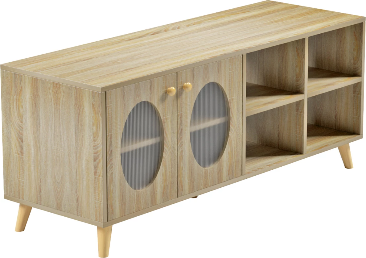 Kabinet TV RILLION FH9879 melaminë, ngjyrë sonama, 120x40x51H cm