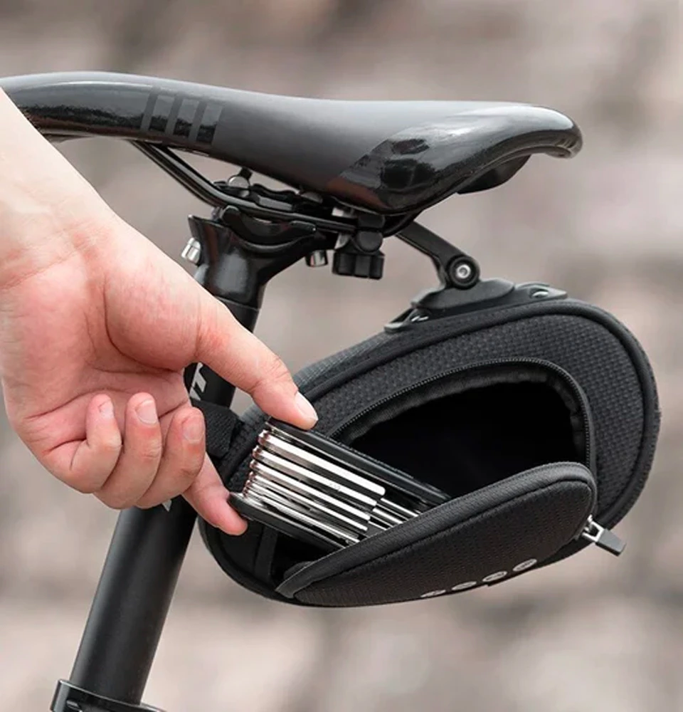 Çantë biçiklete Rockbros C40, nën sedilje, 1.2L, e zezë