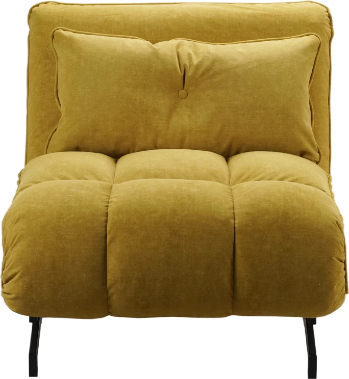 Fotel palosëse Tessera, ngjyrë mustard, 86x86x83cm