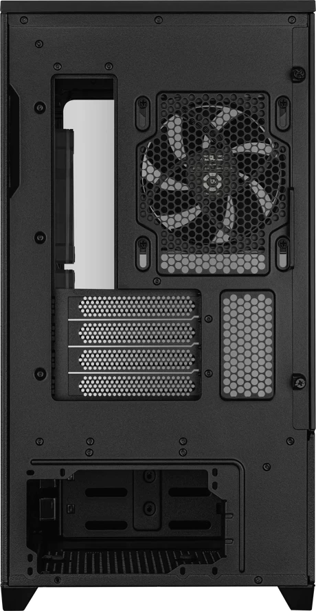 Kasë ASUS Prime AP202 ARGB TG MicroATX Mini Tower, xham i lakuar, 3x120mm RGB fan, e zezë