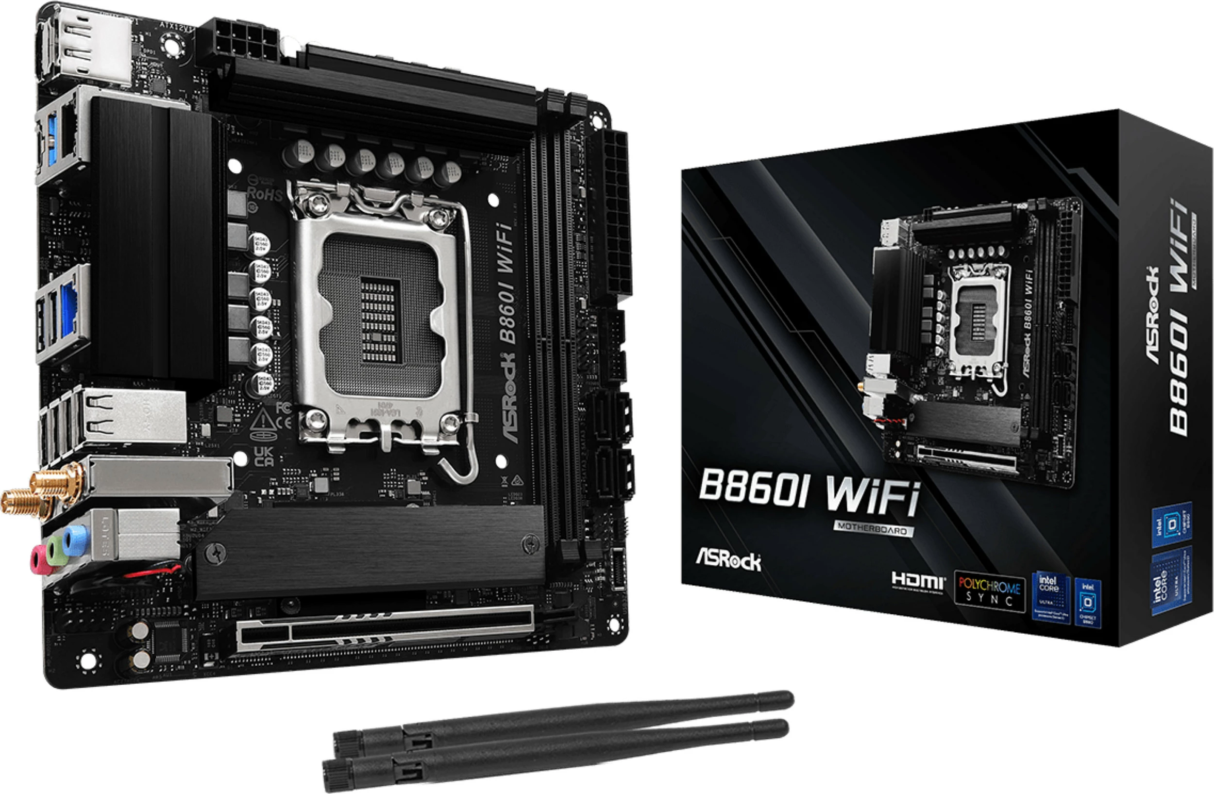 Pllakë amë ASRock B860I WiFi, Intel, LGA 1851, DDR5, mini ITX