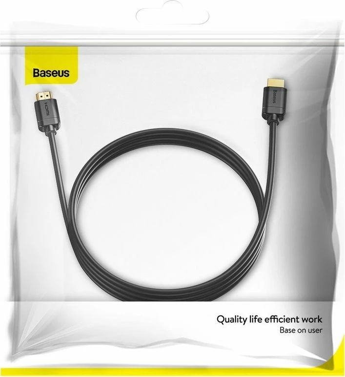 Kabllo HDMI Baseus BSU1577BLK 3m HDMI 2.0 4K@60Hz 18Gbps, e zezë