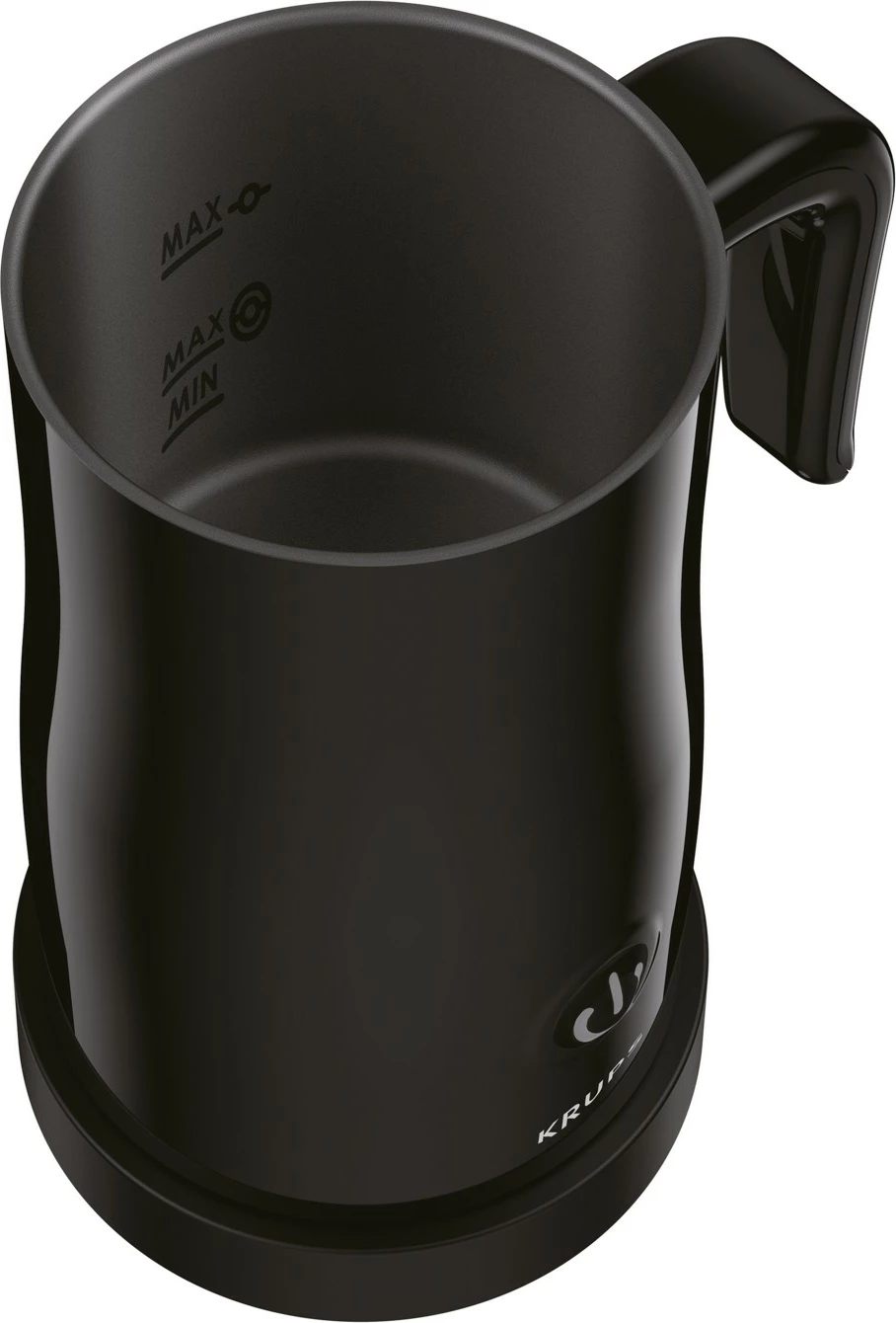 Shkumëzues qumështi Krups XL1008, automatik, 150 ml, inox, i zi