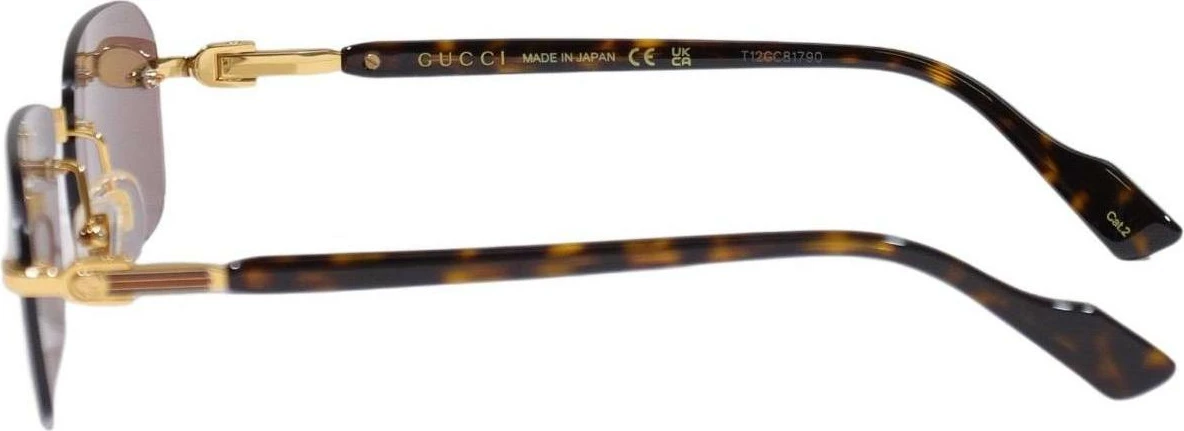 Syze dielli për meshkuj Gucci GG1221S 002, të arta [Madhësia: 56]