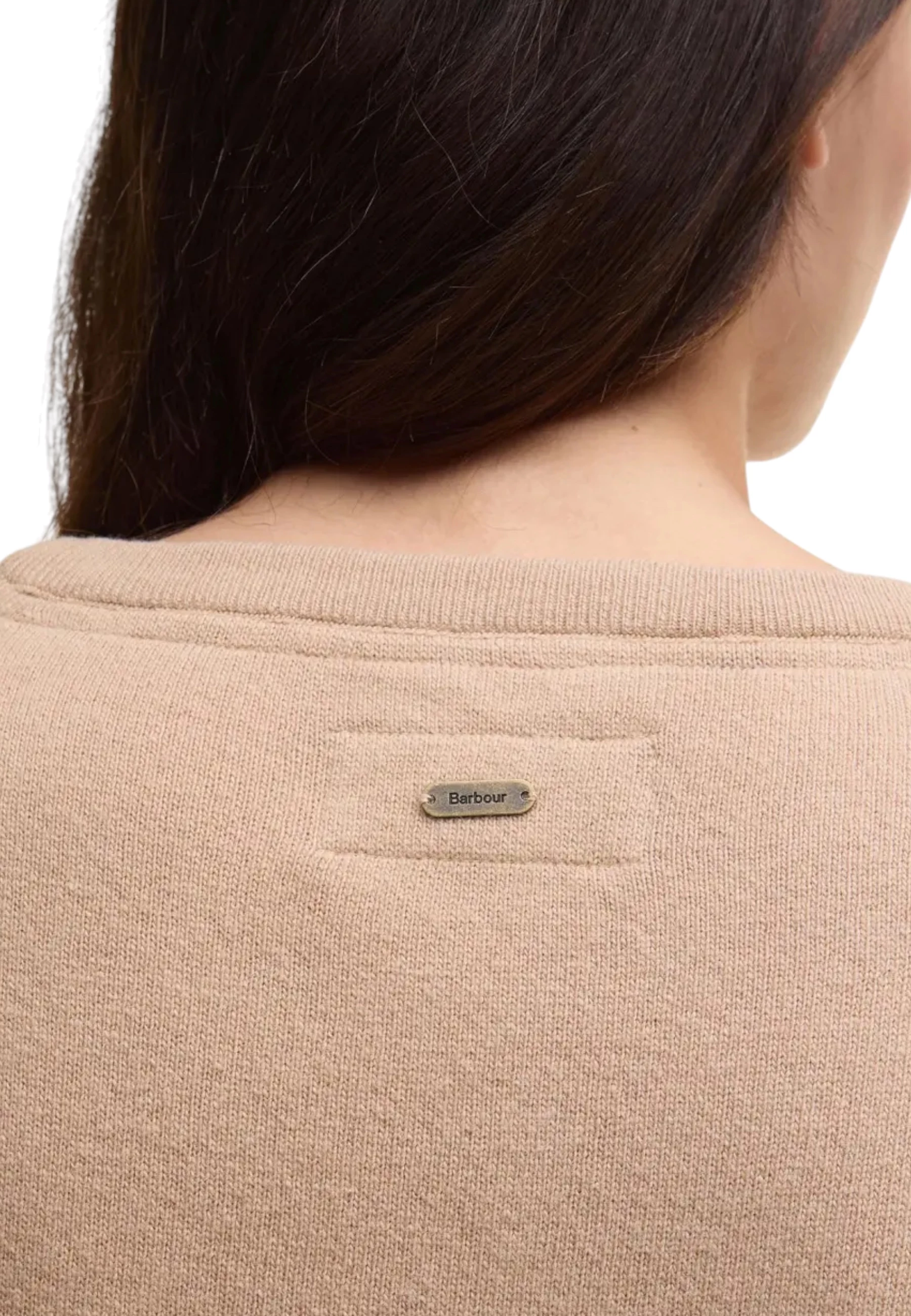 Xhemper për femra Barbour Pendle Crew Knit LKN1075, bejzh [Madhësia: 14]