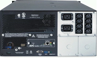 UPS APC Smart-UPS SUA5000RMI5U, 5000VA/4000W, Rack/Tower 5U, 8x C13 + 2x C19, me kartel rrjeti, e zezë