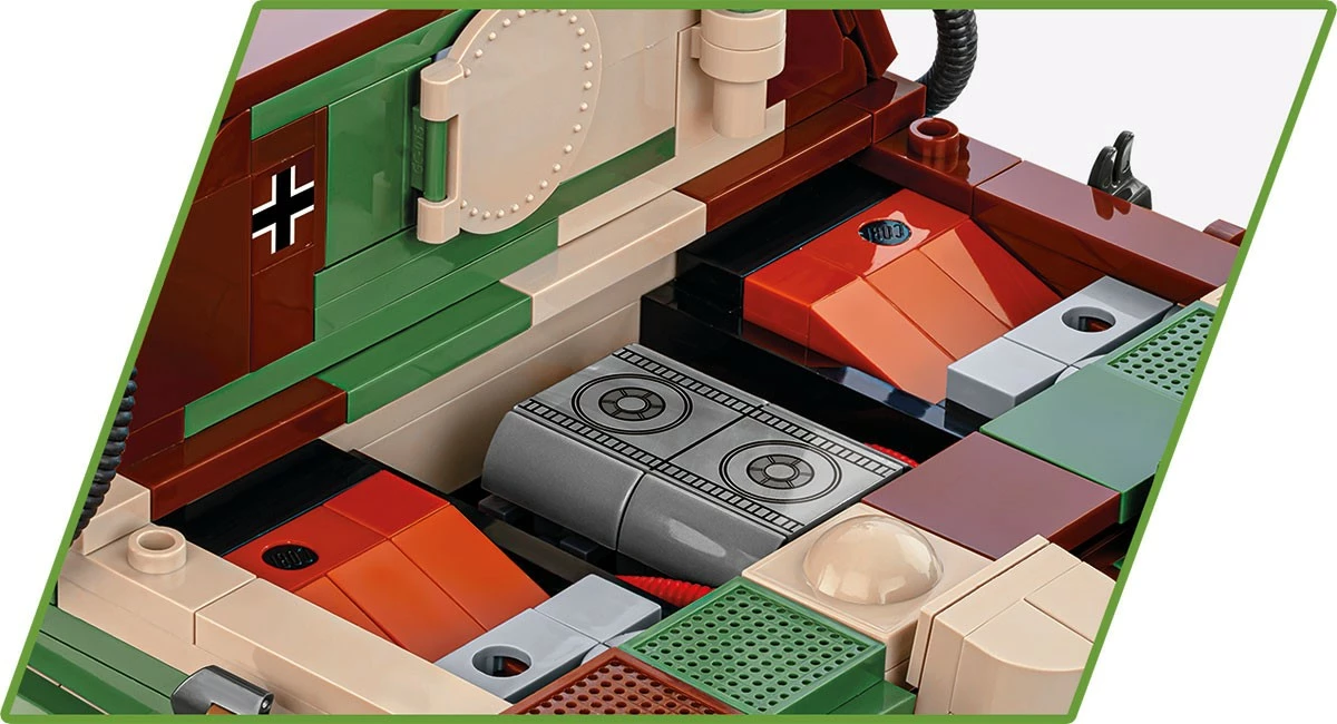 Set blloqe Cobi Klocki 38cm Sturmmörser Sturmtiger, 1100 pjesë, Kamuflazh