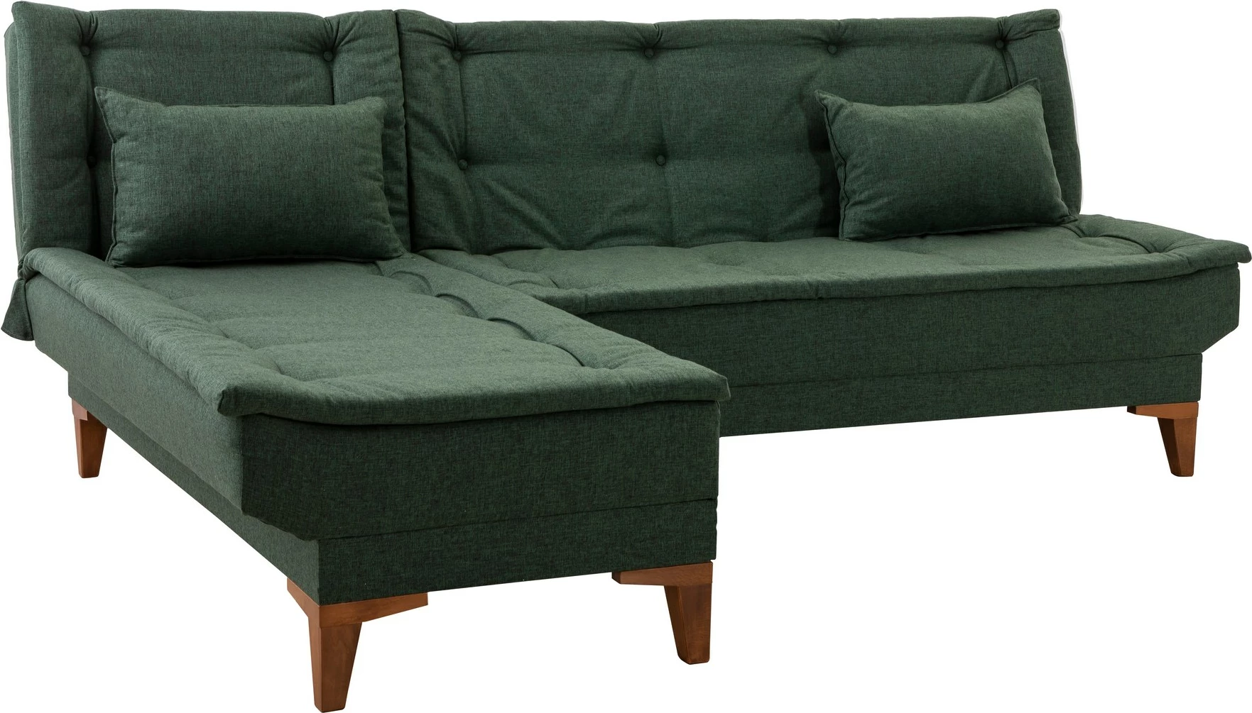 Kënd-sofë krevati Atelier del Sofa, Santo majtas, ngjyrë e gjelbër