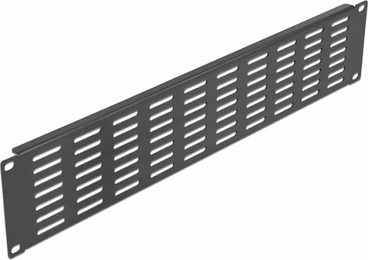Panel i verbër me ventilim DeLOCK, 19", 2U, i zi