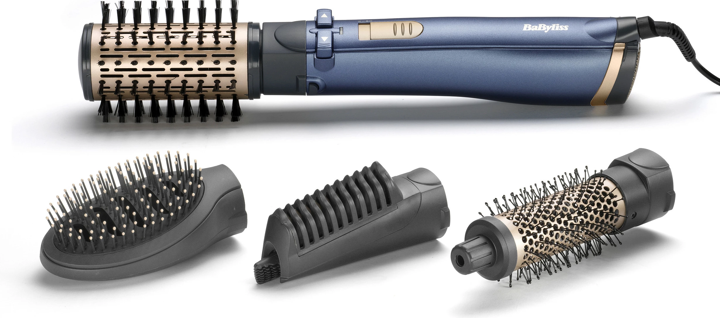 Furçë elektrike për flokë BaByliss Style Pro AS965E, me aksesorë, blu