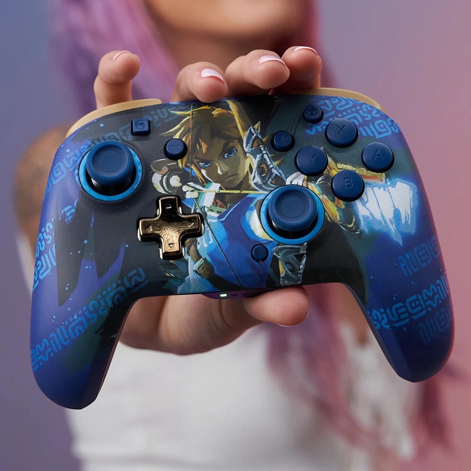 Kontroller wireless PDP Rematch Link Hero Glow in the Dark për Nintendo Switch/Switch OLED/Switch 2