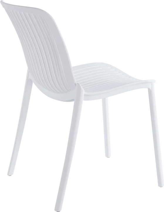 Karrige e grumbullueshme Teragi, polipropilen me mbrojtje UV, e bardhë, 58x43.5x82cm