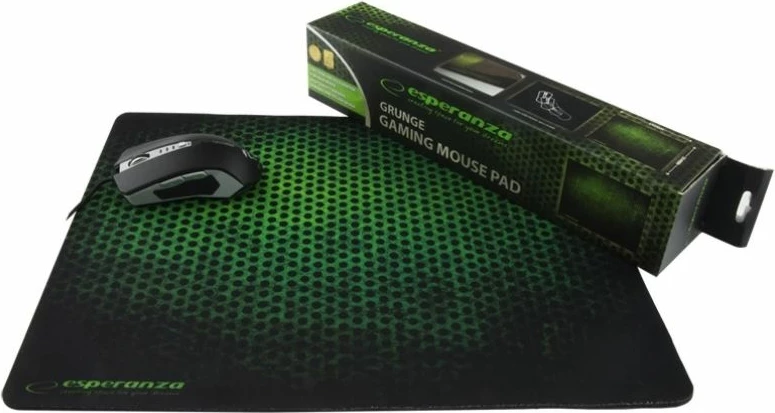 Mouse pad gaming Esperanza Grunge EA146G, i bardhë/jeshil