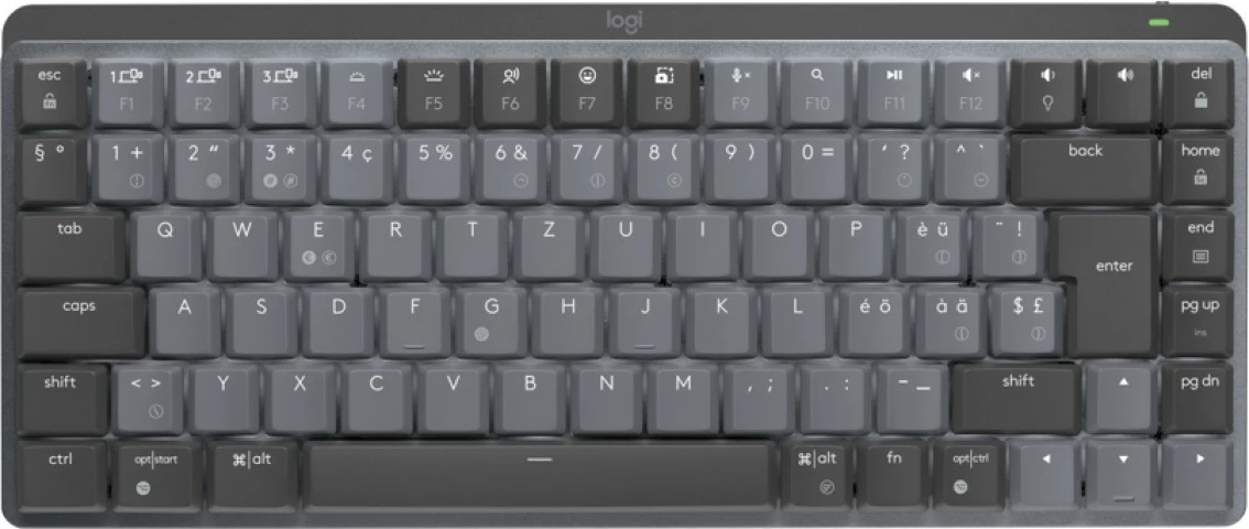 Tastierë mekanike wireless Logitech MX Mechanical Mini, ndriçim, e zezë