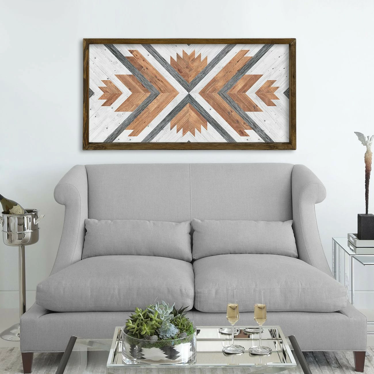 Pikturë dekorative me kornizë, MDF, shumëngjyrëshe, Wallity, TAH022, 60x120cm