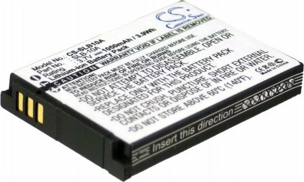 Bateri për kamerë Cameron Sino CS-SLB10A (zëvendësuese SLB-10A/SLB10A) 1050mAh 3.7V, për Samsung, e zezë