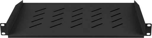 Raft për kasë 19" Lanberg AK-1008-B, 1U, 483x315mm, i zi