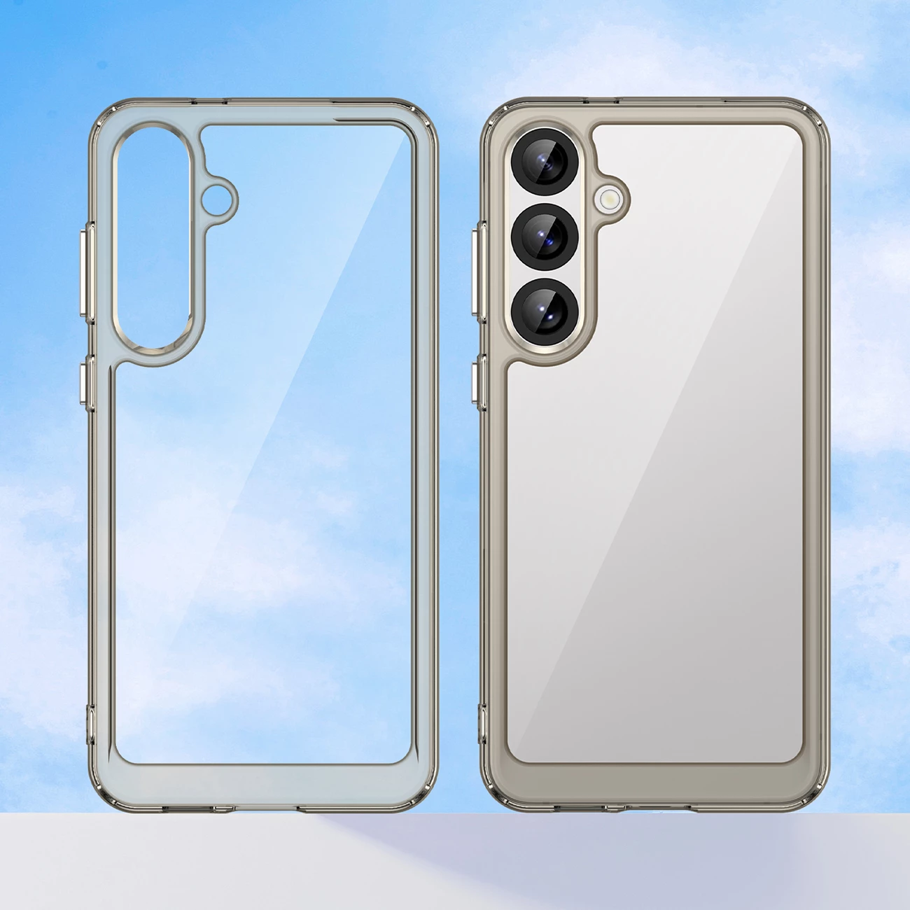 Mbështjellës Hurtel Outer Space Case për Samsung Galaxy S25+, transparent black