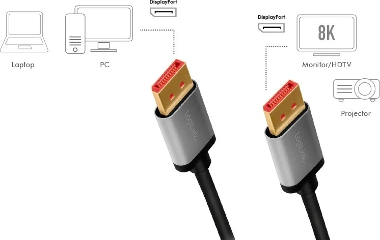 LogiLink DisplayPort 1.0 m