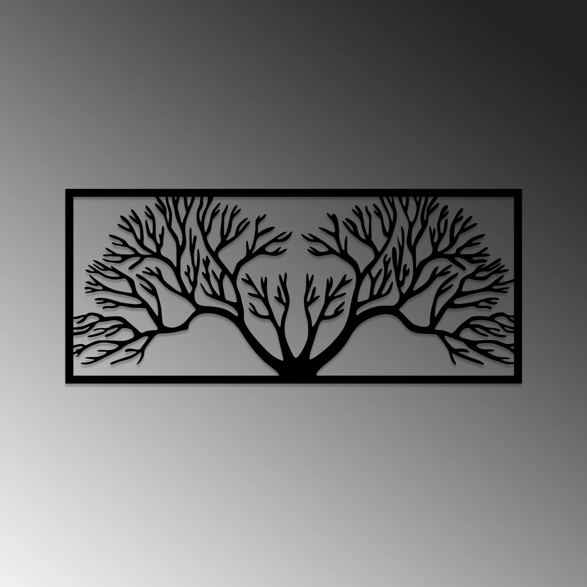 Aksesor dekorativ metalik për mur, Wallity, Horn Tree