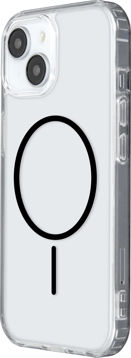 Mbështjellës ONASI Anti Shock Thin Mag (MPN 23664) për iPhone 16, MagSafe 1800 Gs, transparent me magnet të zi