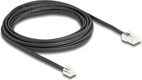 Kabllo modulare DeLOCK 88038, RJ-45 në RJ-11, 5 m, e sheshtë, e zezë