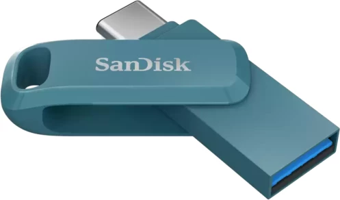 USB flash memorje SanDisk Ultra Dual Drive Go SDDDC3-064G-G46NBB 64GB USB-C/USB-A USB 3.2 Gen 1, kaltër